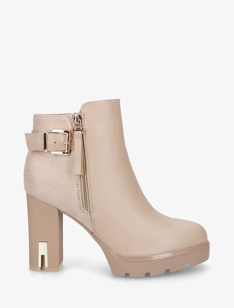 Bottines en simili à talon haut