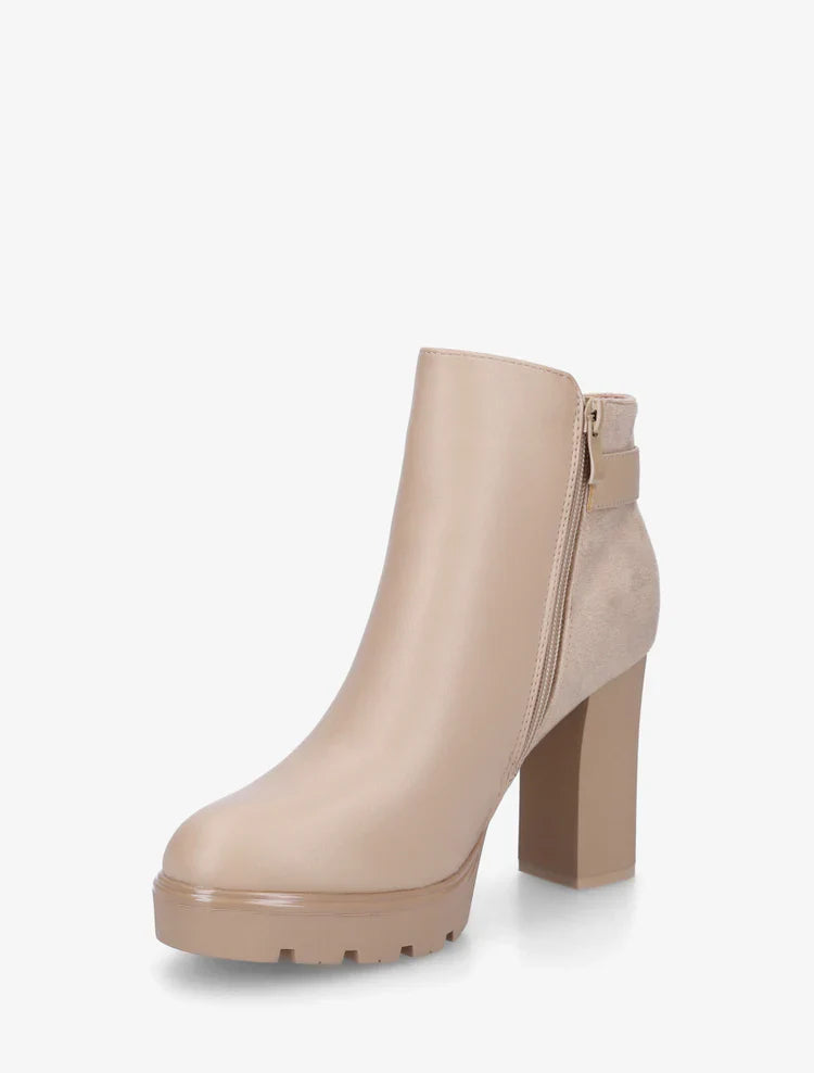 Bottines en simili à talon haut