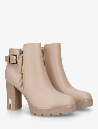 Bottines en simili à talon haut