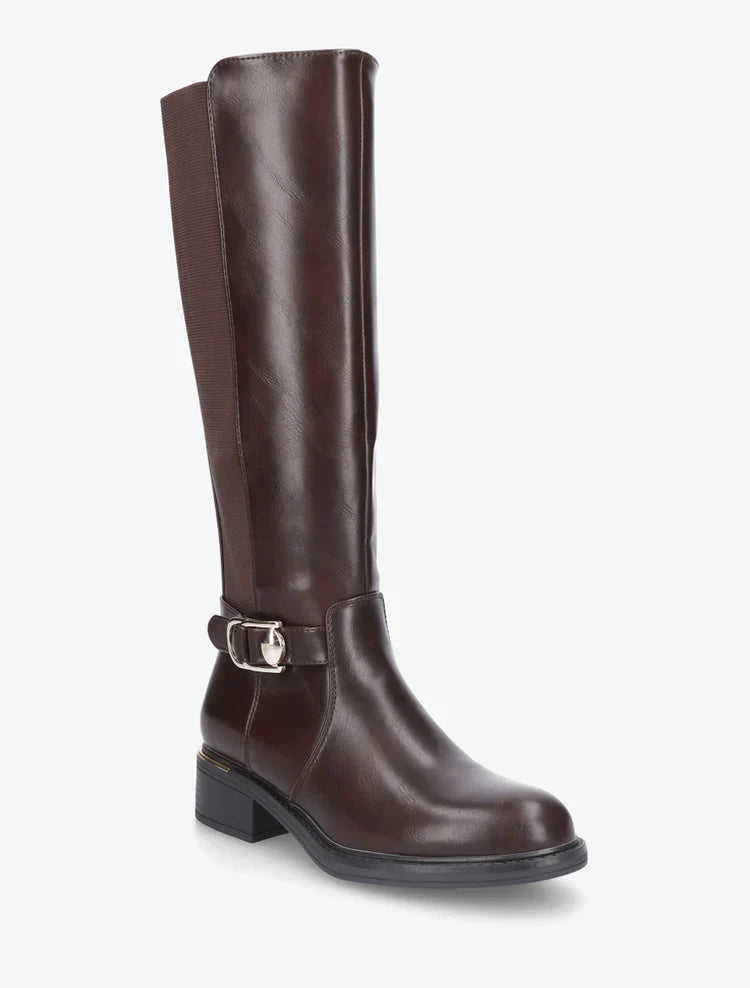 Bottes élastiquées style cavalière