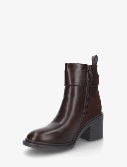 Bottines bi-matière à talon