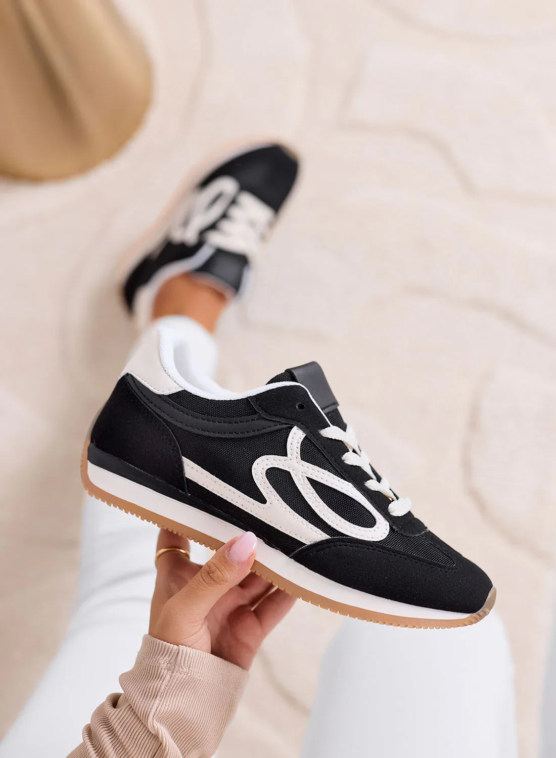 Baskets Avec Semelle En Caoutchouc