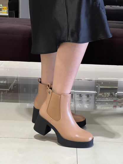 Bottines à talon et plateforme