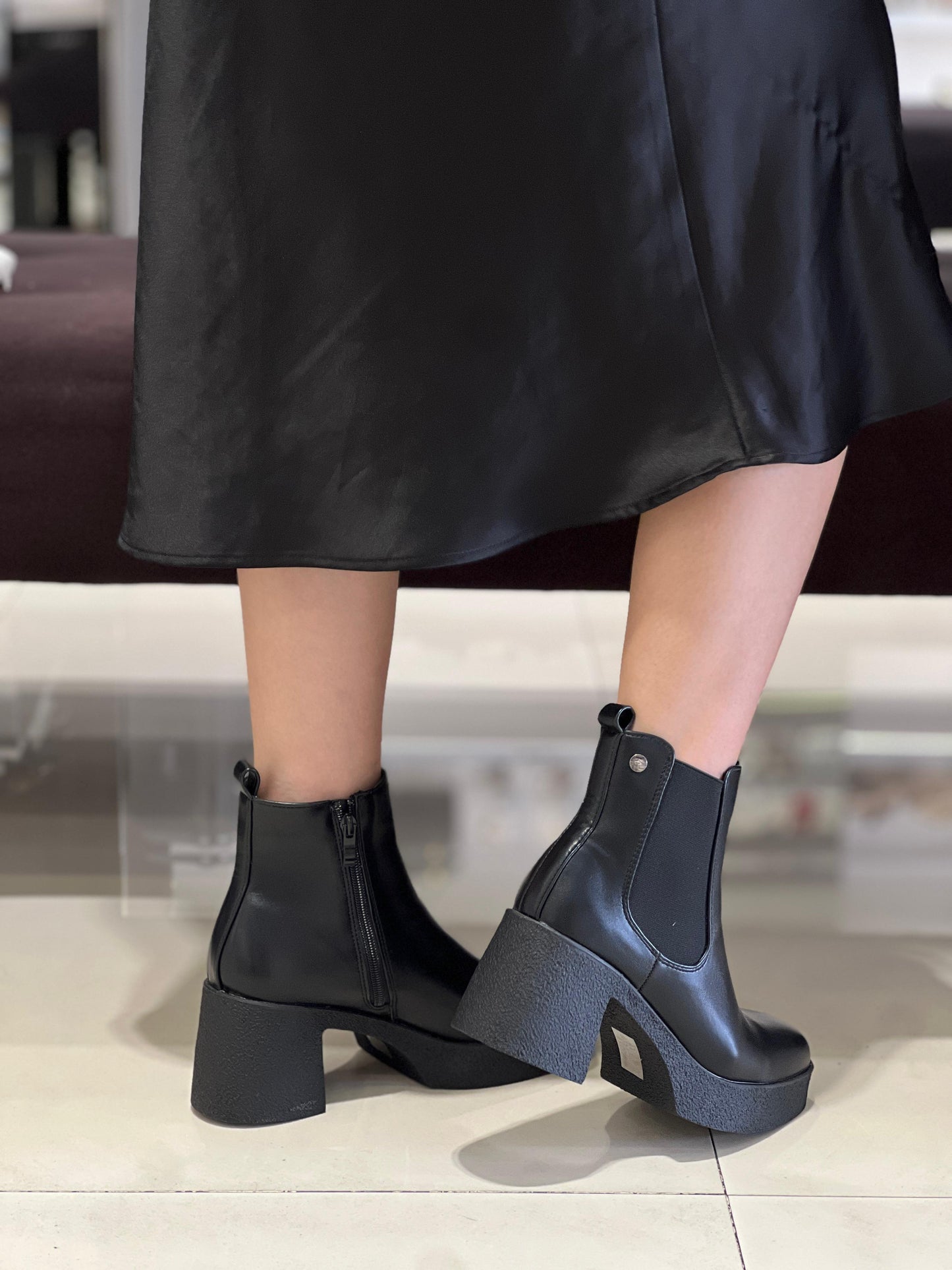 Bottines à talon et plateforme