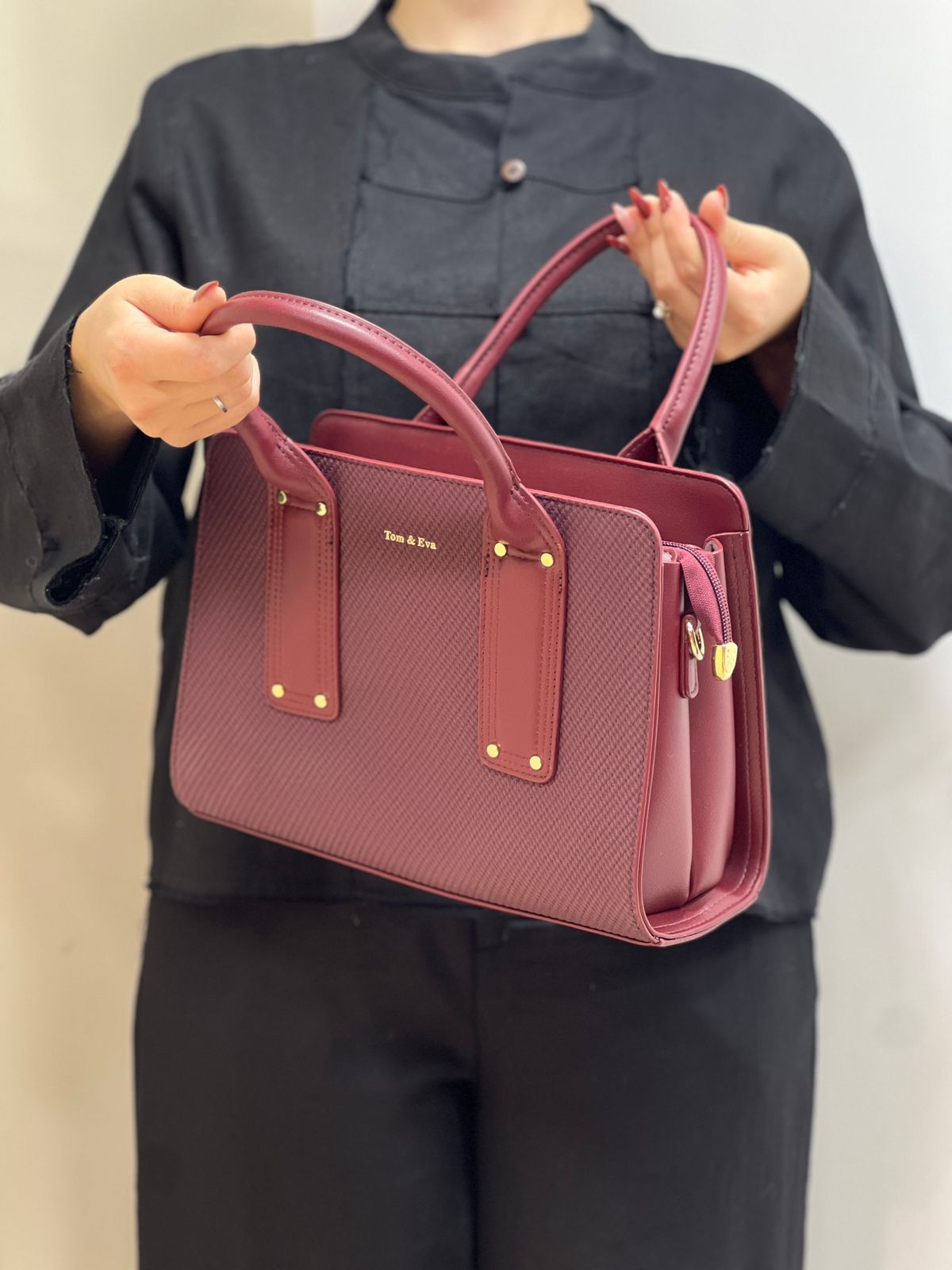 sac à main effet tissu moyen