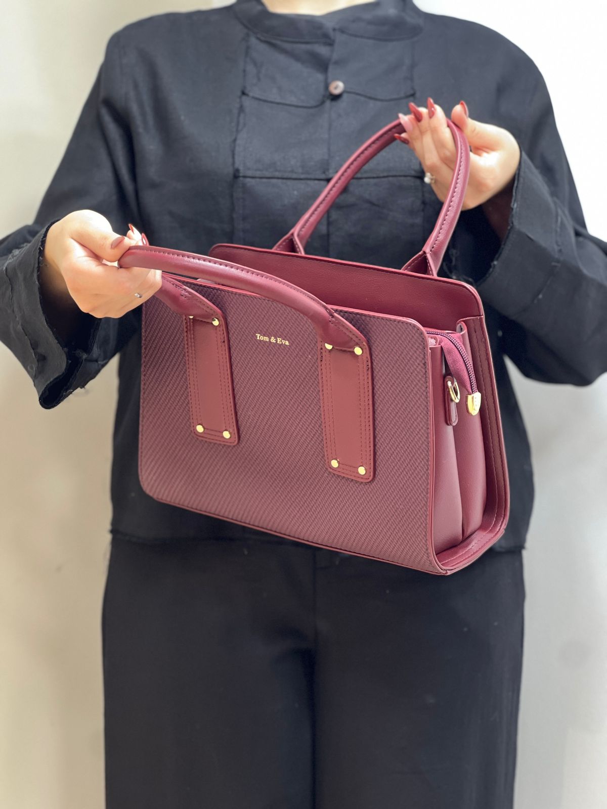 sac à main effet tissu moyen