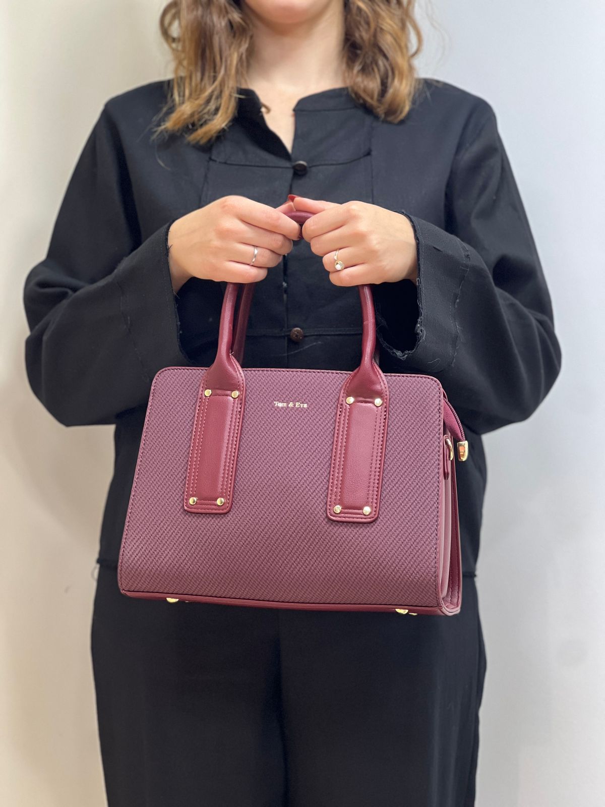 sac à main effet tissu moyen