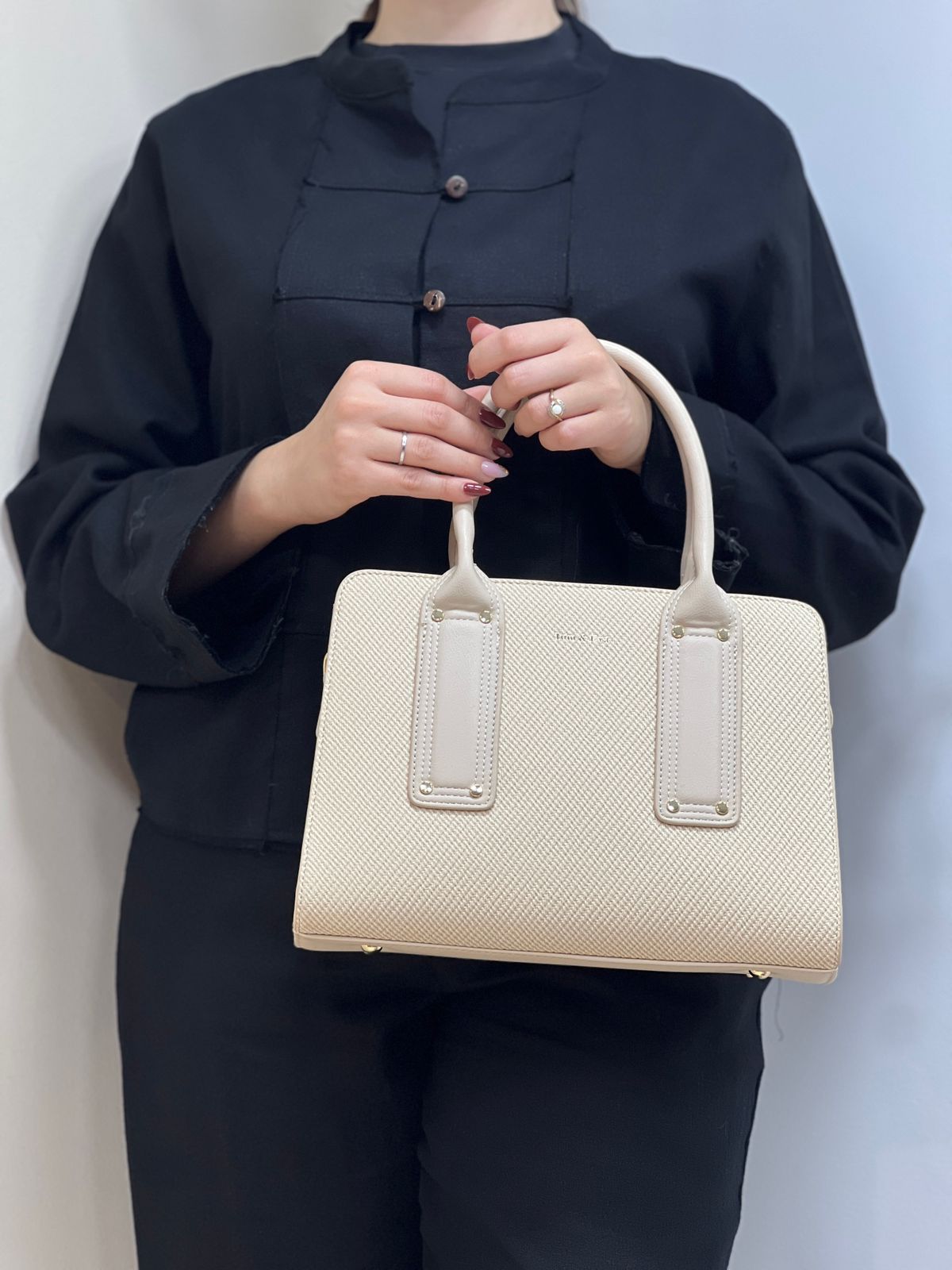 sac à main effet tissu moyen