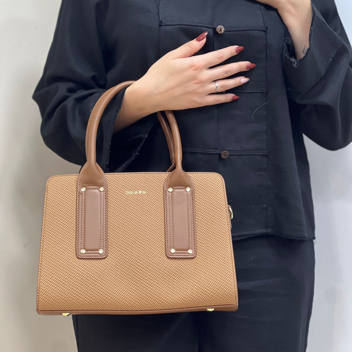 sac à main effet tissu moyen