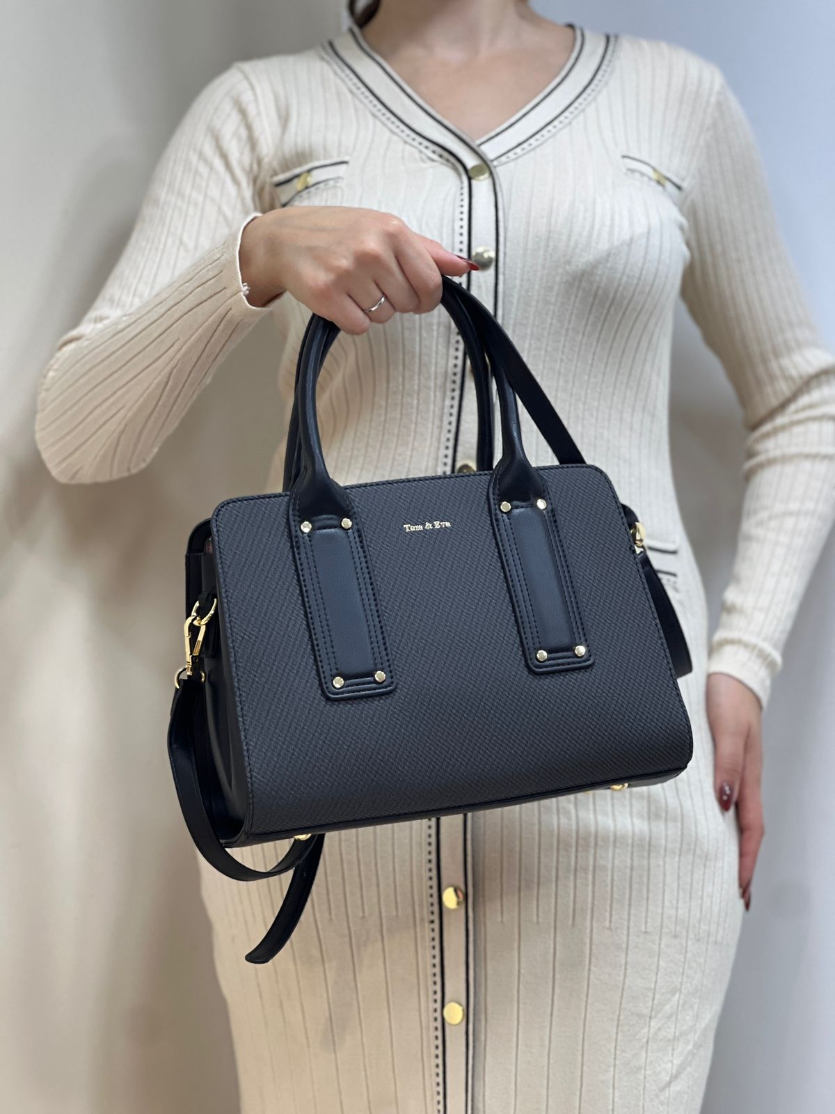 sac à main effet tissu moyen