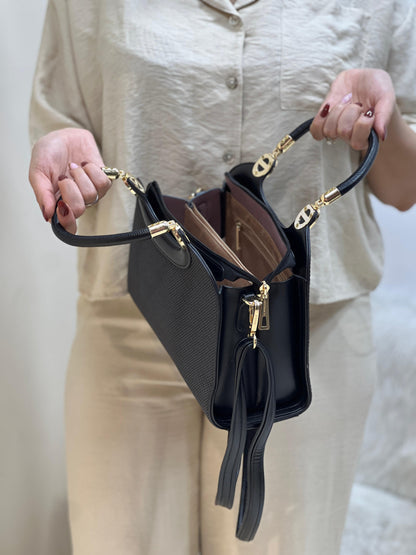 sac à main en cuir tressé