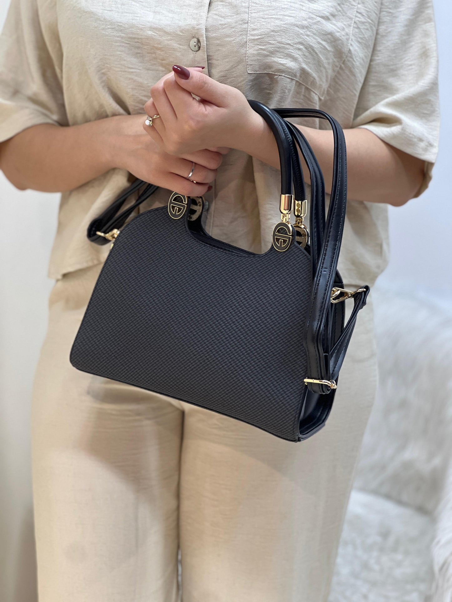 sac à main en cuir tressé