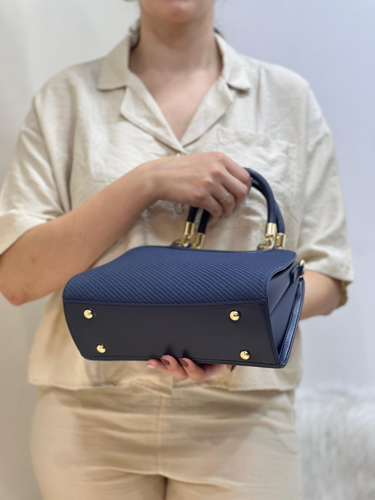 sac à main en cuir tressé