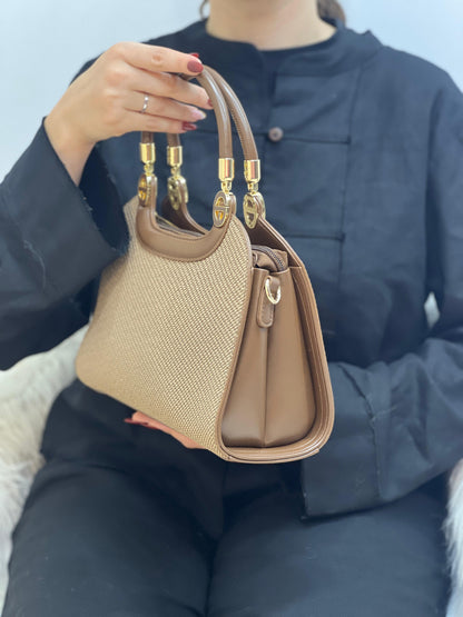 sac à main en cuir tressé