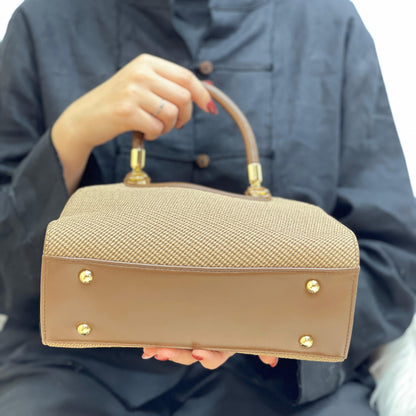 sac à main en cuir tressé