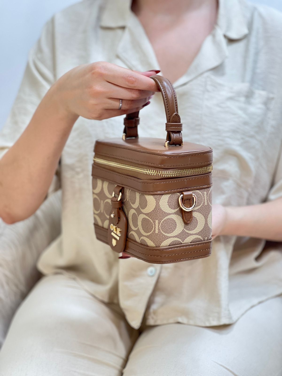 Sac À Main Mini À Deux Couleurs