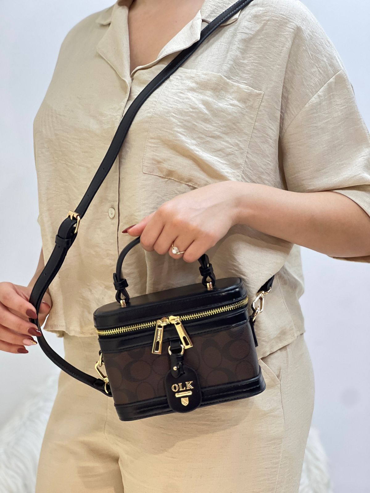 Sac À Main Mini À Deux Couleurs