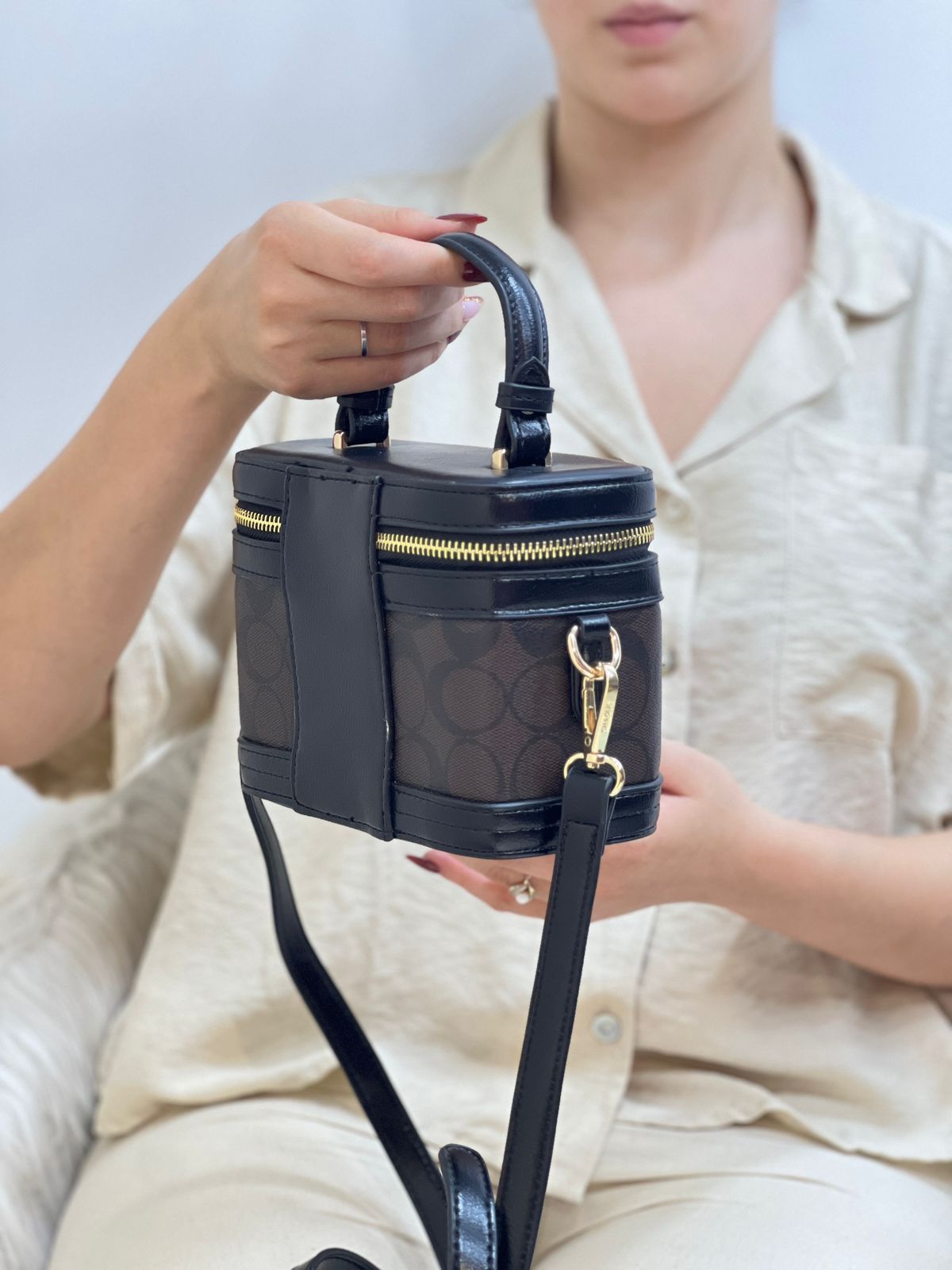 Sac À Main Mini À Deux Couleurs