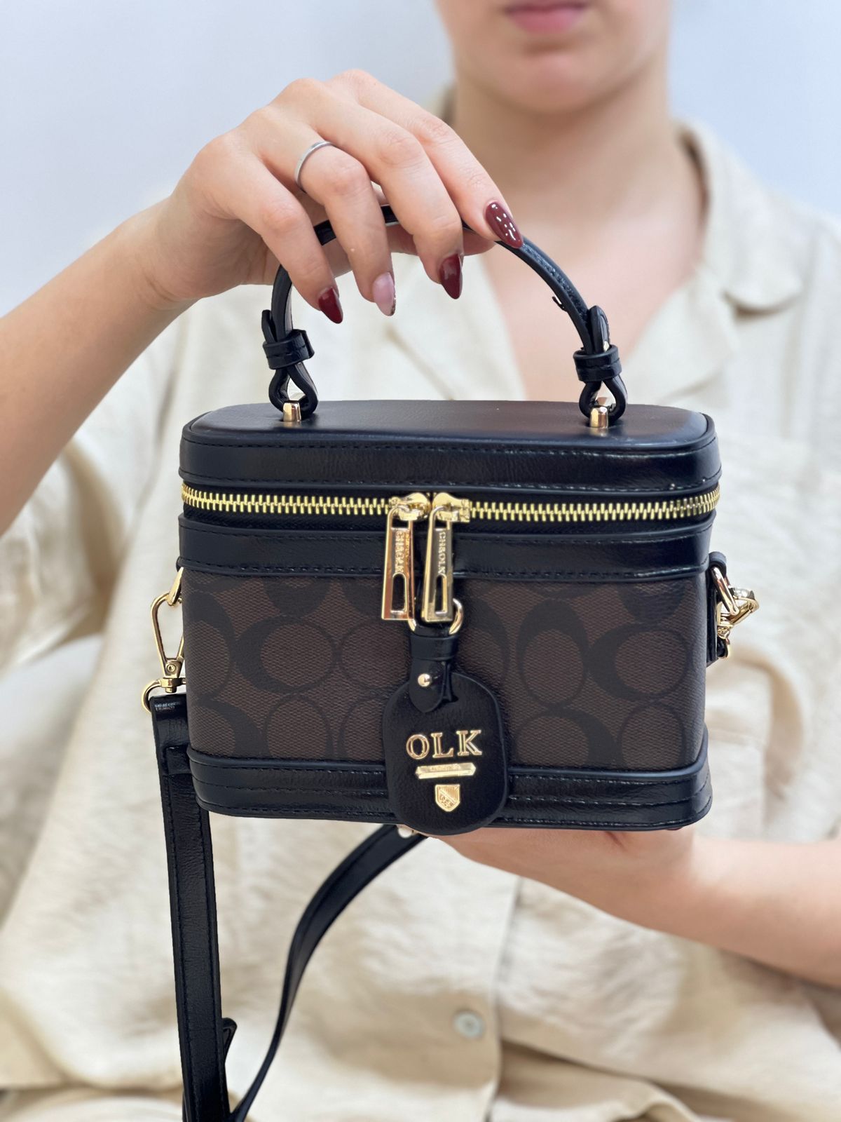 Sac À Main Mini À Deux Couleurs