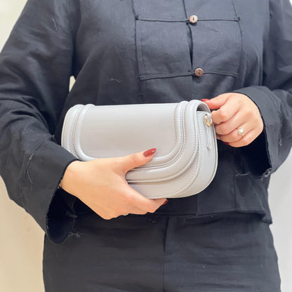 Sac À Bandoulière Tendance À Rabat De Couleur Unie