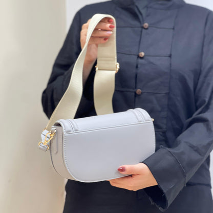 Sac À Bandoulière Tendance À Rabat De Couleur Unie