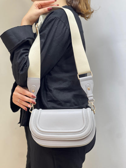 Sac À Bandoulière Tendance À Rabat De Couleur Unie