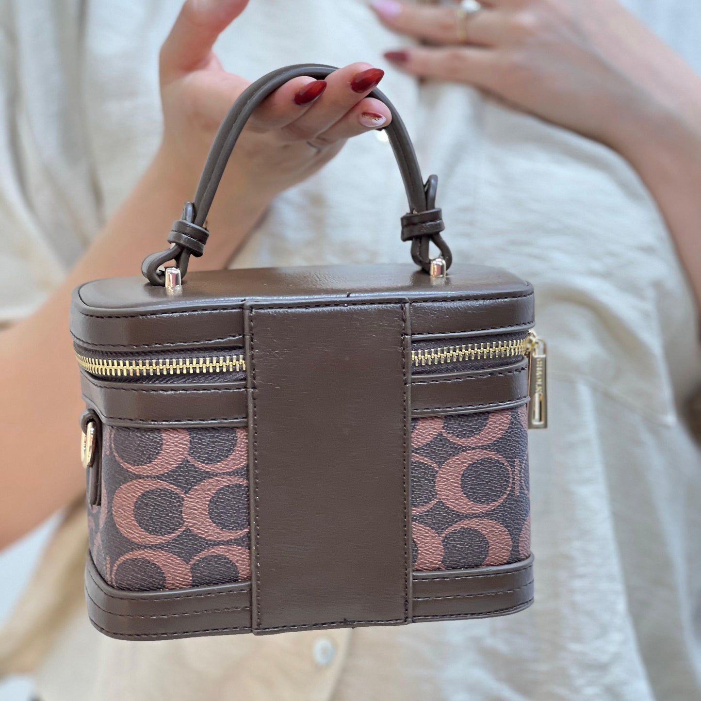 Sac À Main Mini À Deux Couleurs