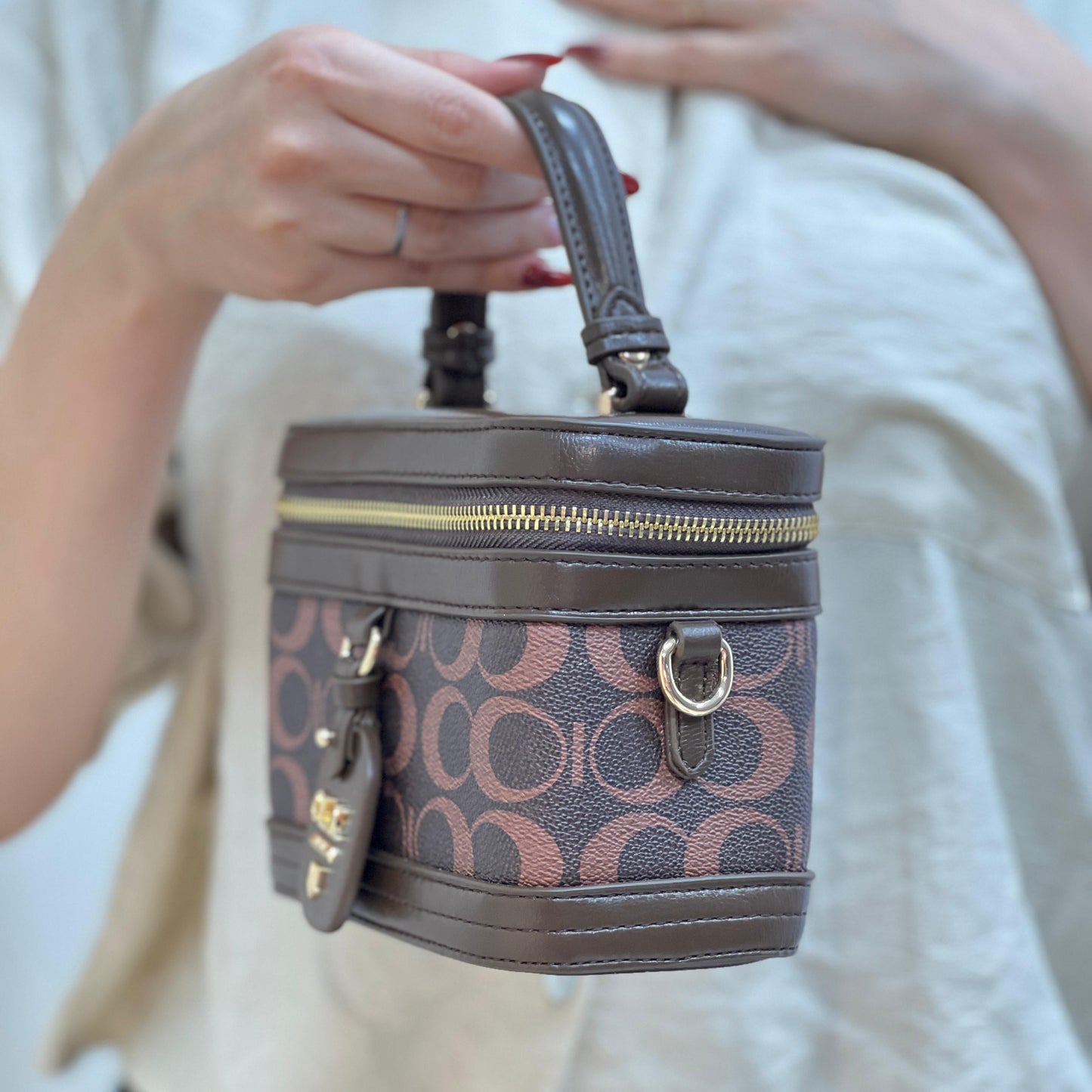 Sac À Main Mini À Deux Couleurs