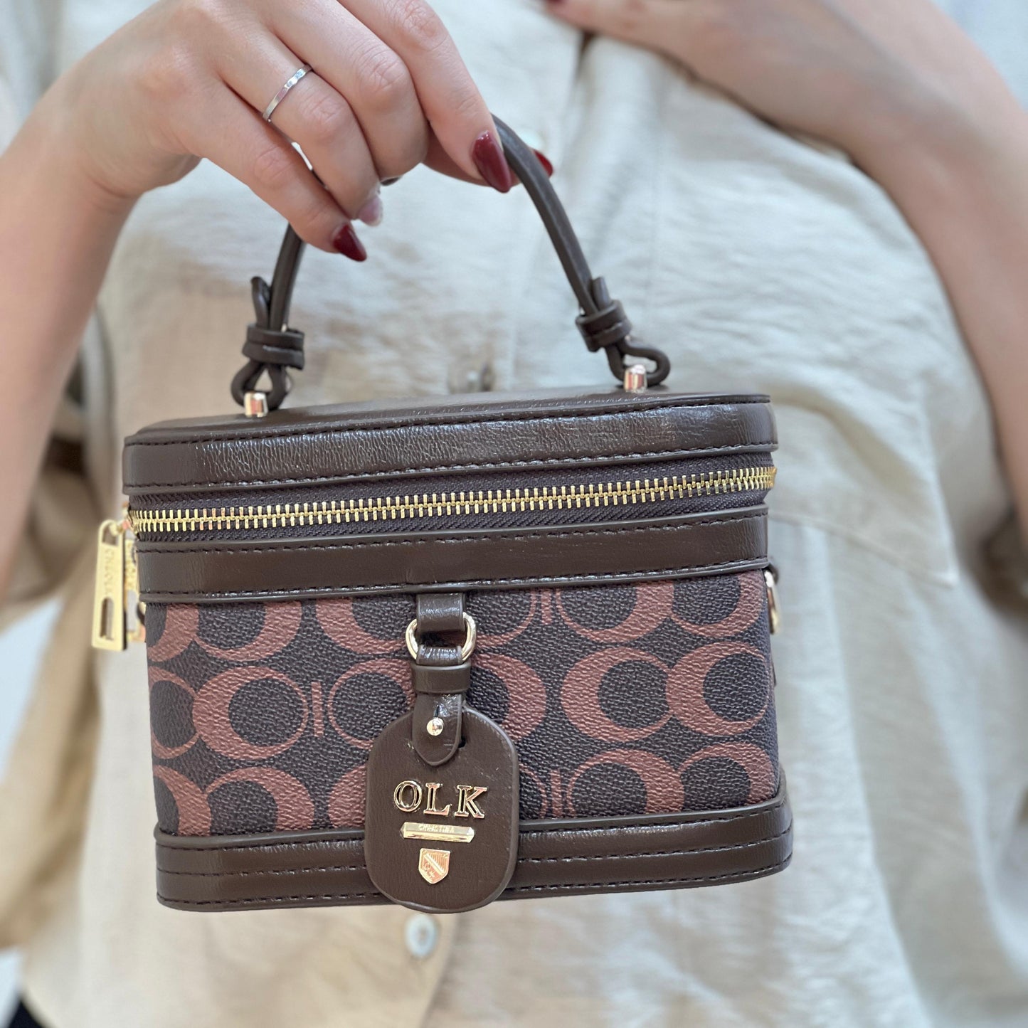 Sac À Main Mini À Deux Couleurs