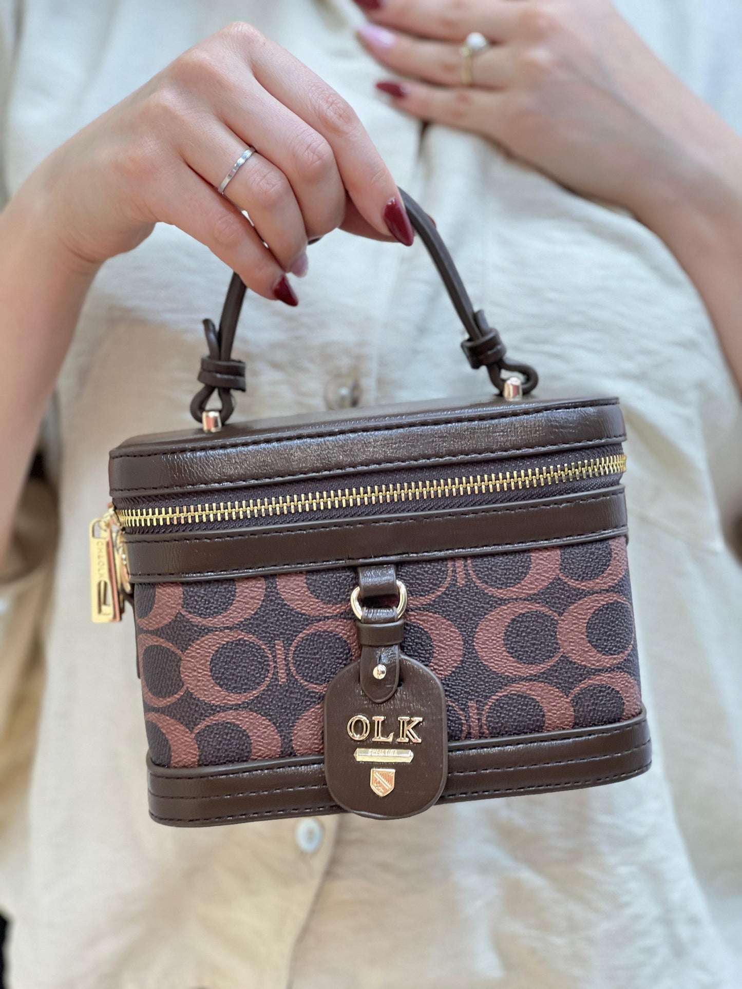 Sac À Main Mini À Deux Couleurs