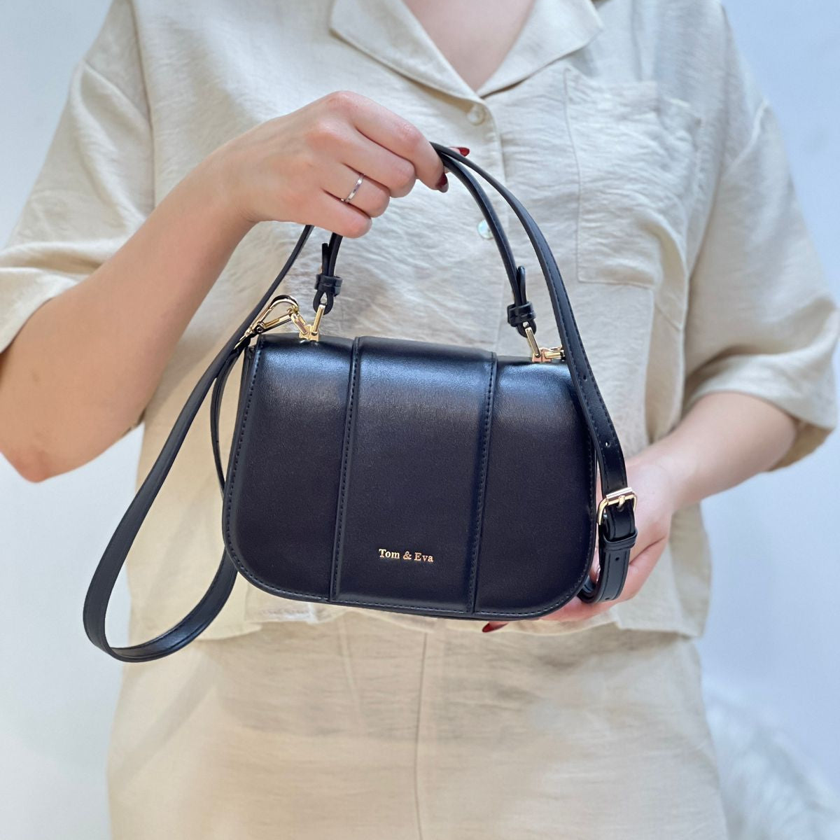 Mini sac à main en cuir PU pour femme