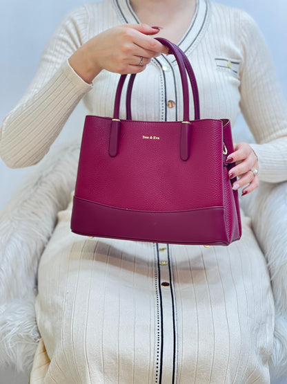 Medium Sac à Main Effet Cuir Grainé