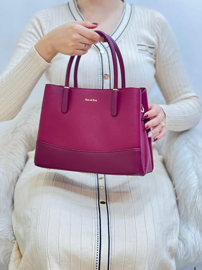 Medium Sac à Main Effet Cuir Grainé