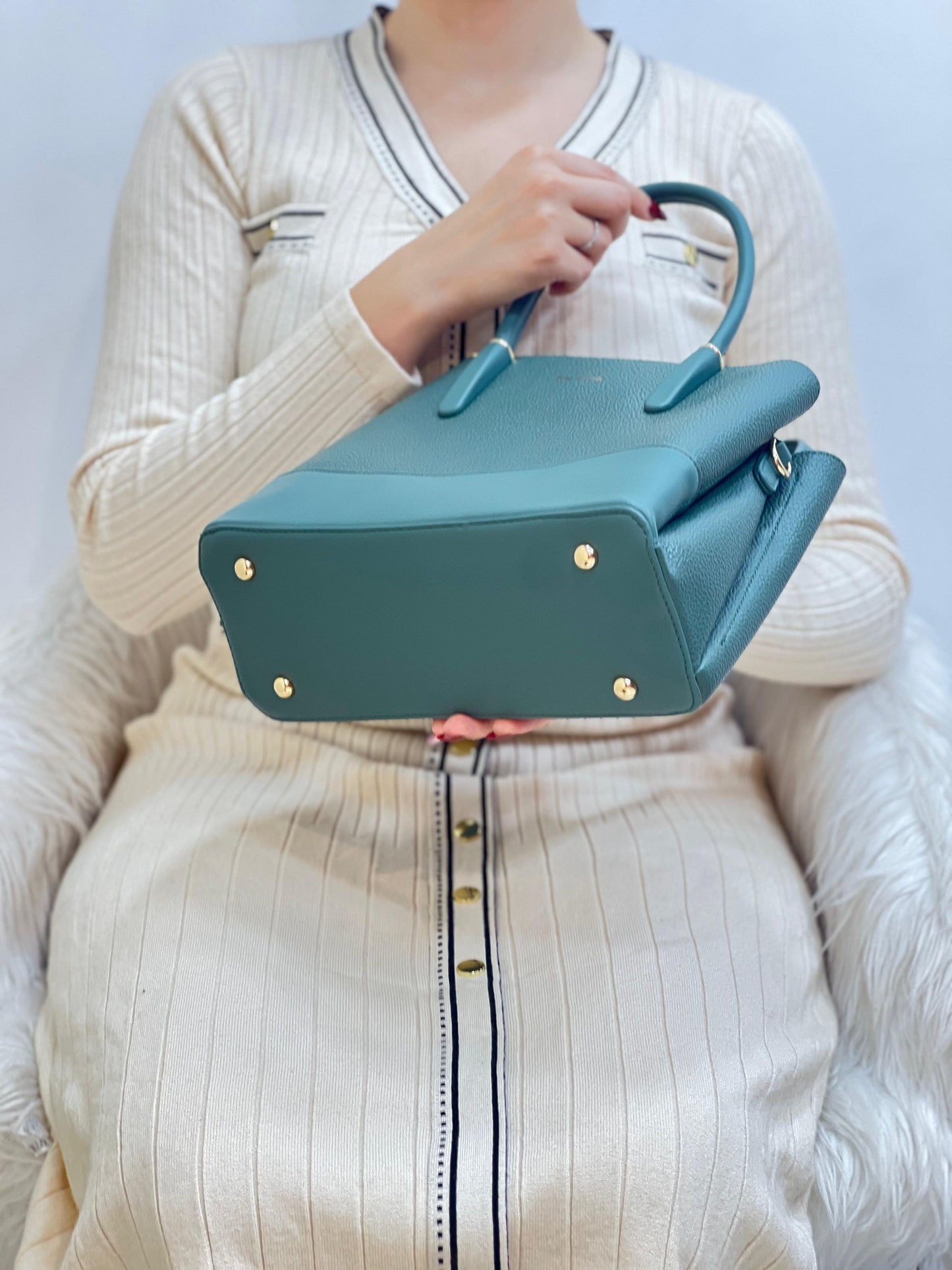 Medium Sac à Main Effet Cuir Grainé