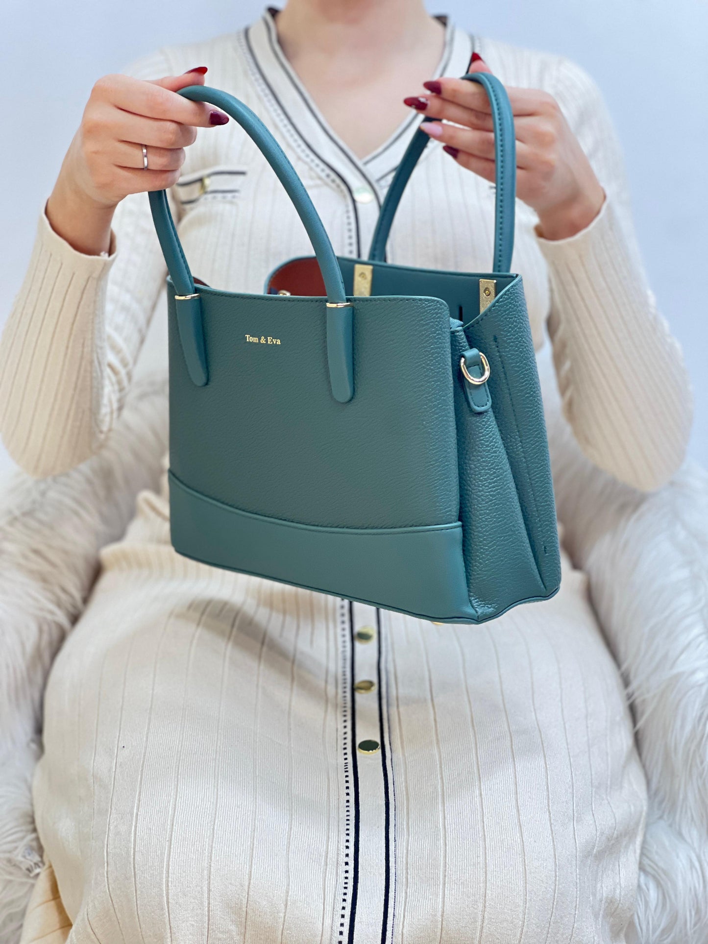 Medium Sac à Main Effet Cuir Grainé