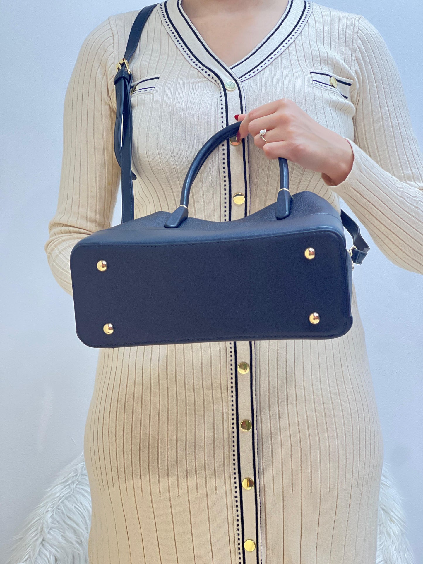 Medium Sac à Main Effet Cuir Grainé