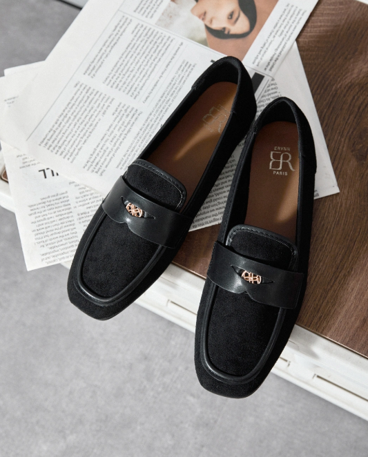 mocassin semelle fine violine