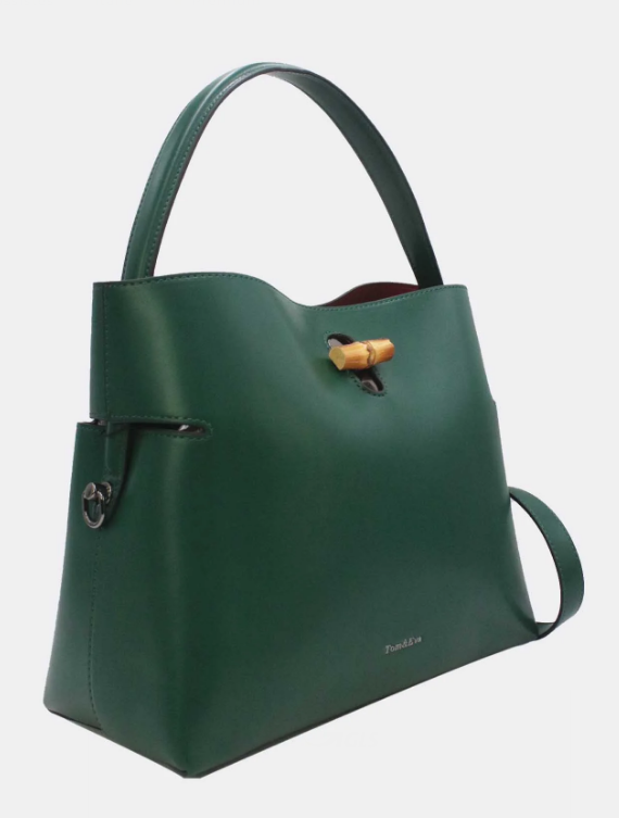 Sac Seau Double Porté Fermoir Bambou