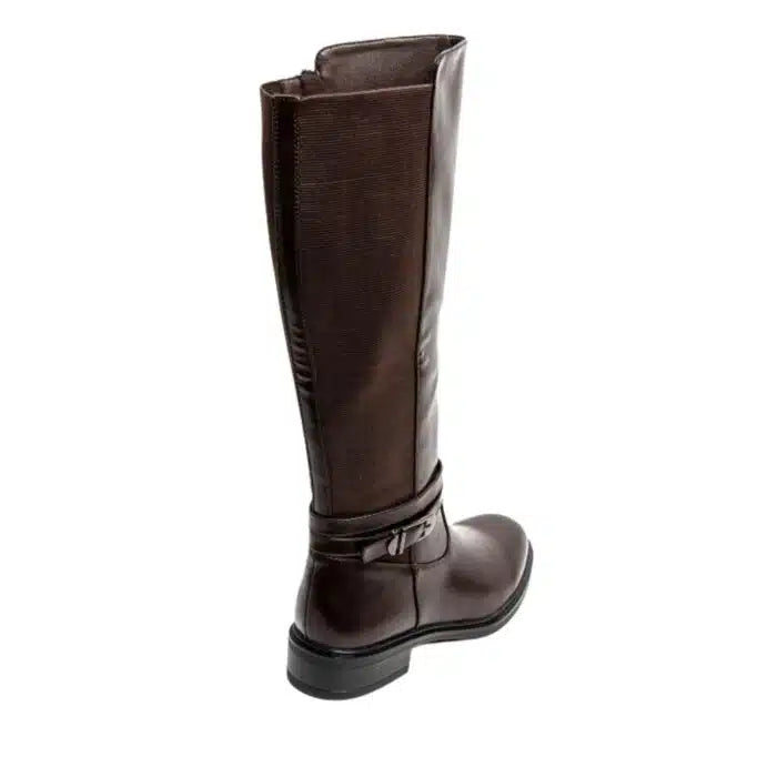 Bottes élastiquées en simili