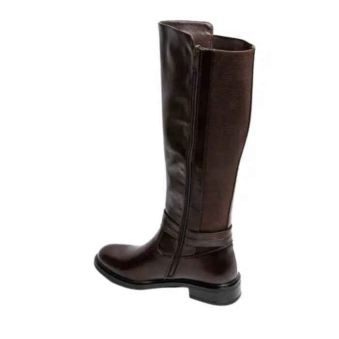 Bottes élastiquées en simili