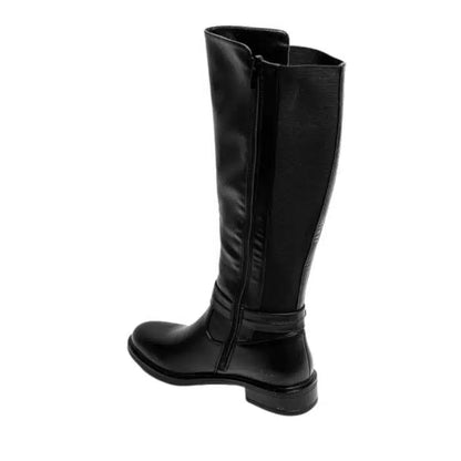 Bottes élastiquées en simili