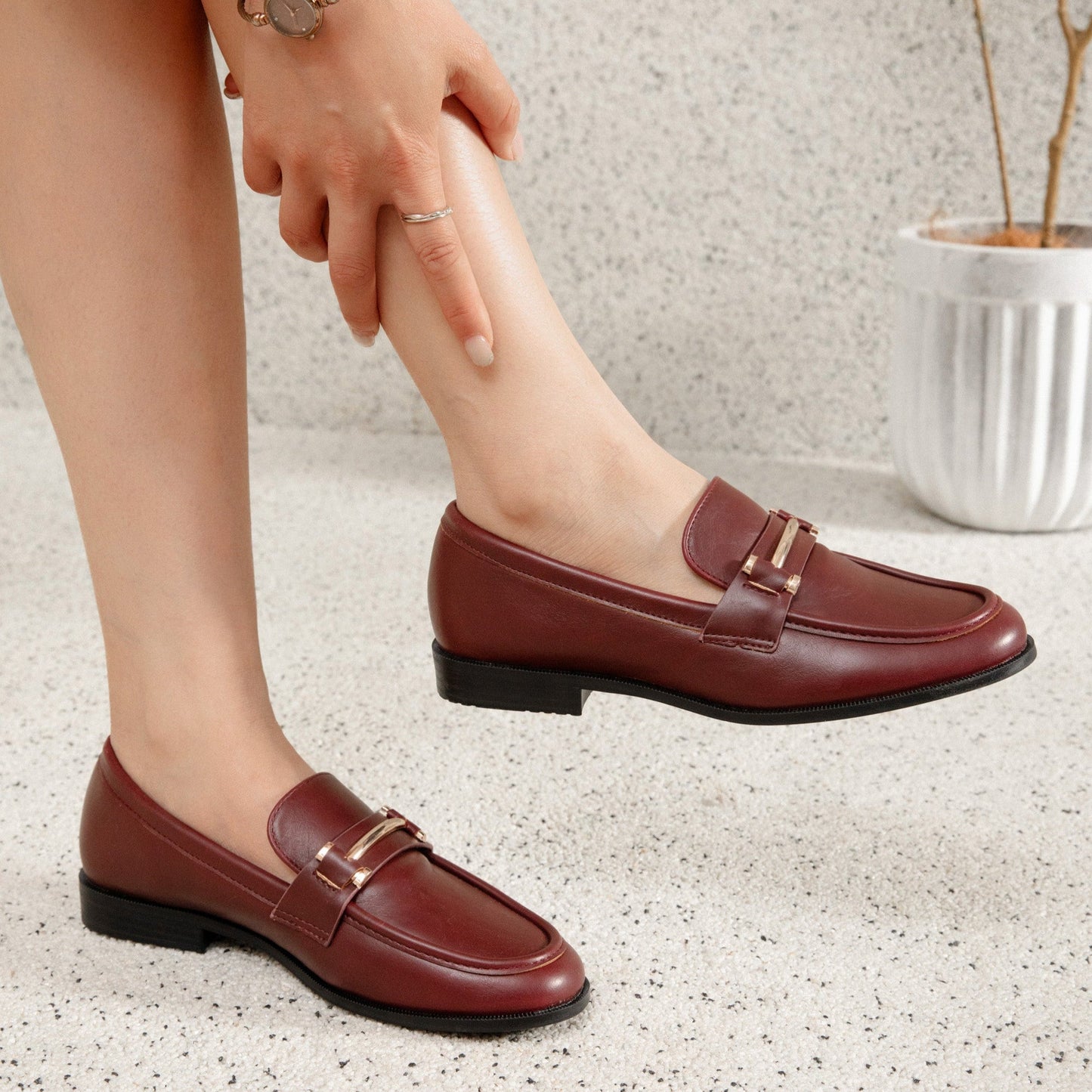 Chaussures Plates Glissantes