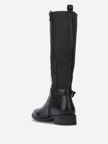 Bottes cavalières stretch à boucle