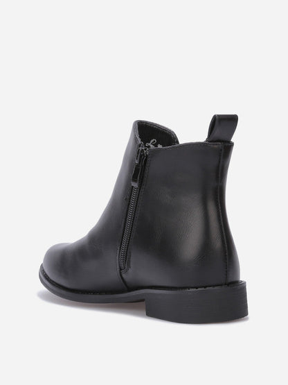 Bottines plates chelsea en simili