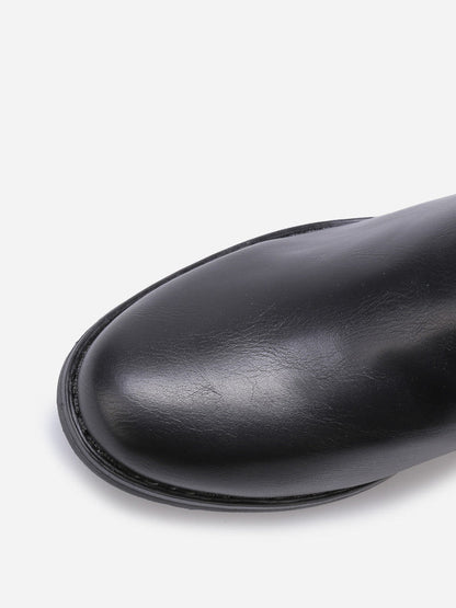 Bottines plates chelsea en simili