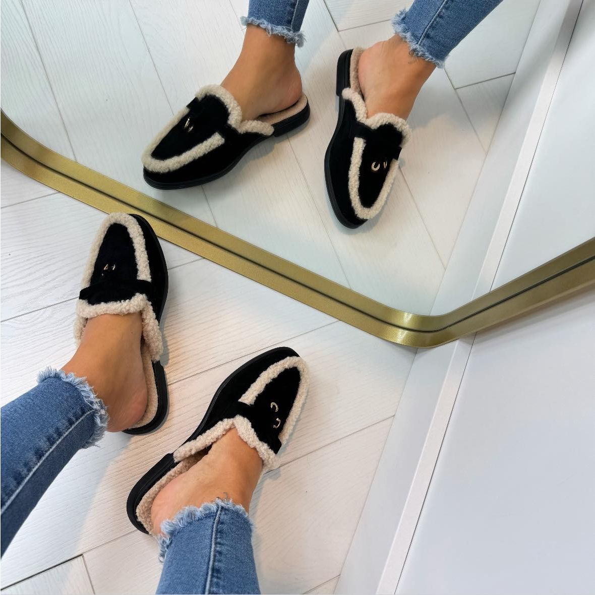 Babouche ouvertes à l'arrière