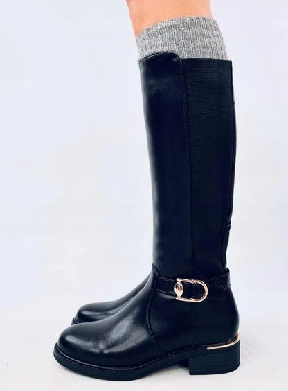 Bottes élastiquées style cavalière