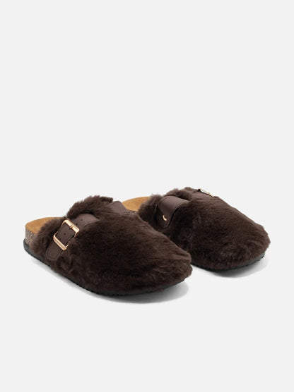 Sabot à fausse fourrure