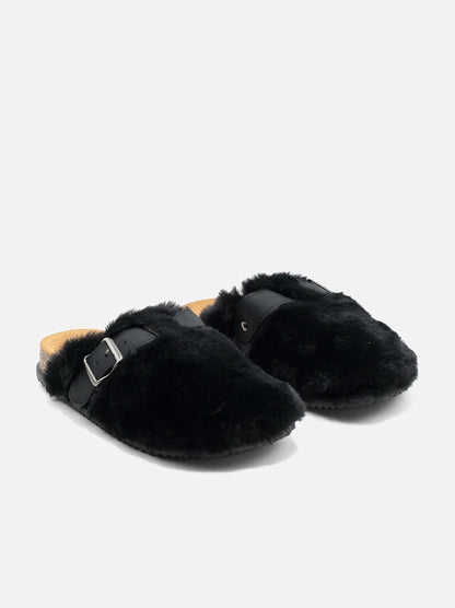 Sabot à fausse fourrure