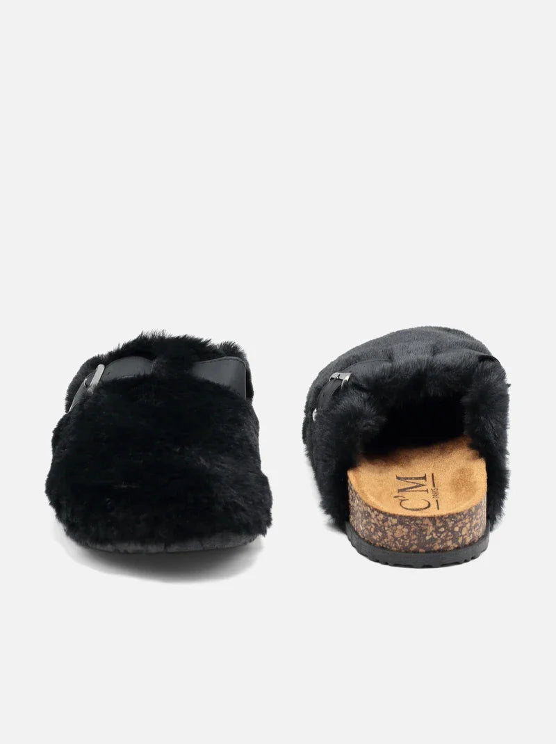 Sabot à fausse fourrure